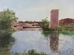 Paesaggio lagunare by Guido Tallone, sold Feb 2024