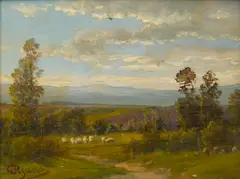 Giovanni Pisano, Paesaggio montano con gregge