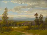Giovanni Pisano, Paesaggio montano con gregge