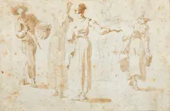 Attribuito a. Studio di figure by Pierre-Jacques Volaire, sold Oct 2024