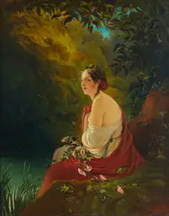 Maria Wehrle, Figura femminile accanto a un fiume, forse Flora
