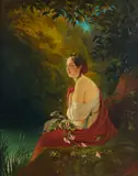 Maria Wehrle, Figura femminile accanto a un fiume, forse Flora