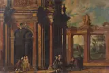 Antonio Visentini, Capriccio architettonico con personaggi