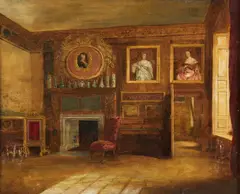 Robert Charles Leslie, Copia da. La camera privata della regina, Hampton Court