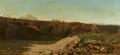 Giuseppe Laezza, Paesaggio con specchio d'acqua