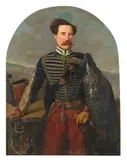 Luigi De Crescenzo, Ritratto di Giuseppe Palmieri, marchese di Monferrato e di San Secondo, capitano della Compagnia Ussari della Guardia Reale del Regno di Napoli
