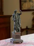 Bronzista Del Xix Secolo, Piccola scultura in bronzo raffigurante il cosiddetto Antinoo 'Braschi', sculpture