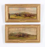 Henry Thomas Alken, Coppia di dipinti raffiguranti corse di cavalli