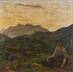 Edoardo Togni, Crepuscolo. Montanina in attesa (Gazzane di Preseglie)