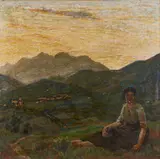 Edoardo Togni, Crepuscolo. Montanina in attesa (Gazzane di Preseglie)