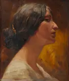 Antonio Ambrogio Alciati, Attribuito a. Ritratto di donna di profilo