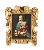 Cerchia di. Madonna con Bambino by Alessandro Bonvicino Detto Il Moretto, sold Jun 2024