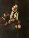 Pietro Bellotti, Vecchia con un ragazzo che scherza
