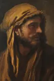 Salvator Rosa, Attribuito a. Ritratto d'uomo di profilo