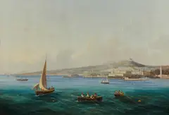 Girolamo Gianni, Veduta di Napoli dal golfo, la collina del Vomero sullo sfondo