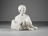 Filippo Cifariello, Mezzobusto di gentildonna con mazzo di rose, sculpture