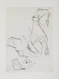 Marino Marini, Idea del miracolo.(Opera grafica, Tavola XVI), print (other)