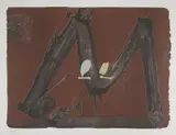 Grand M Avec Taches by Antoni Tàpies, print (other), sold Dec 2023