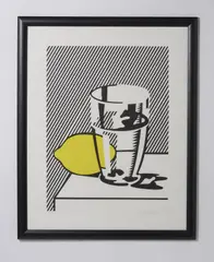 Roy Lichtenstein, Senza titolo (Natura morta con limone e bicchiere). Da For Meyer Schapiro, print (other)