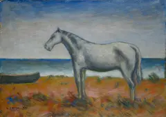 Carlo Carrà, CAVALLO (CAVALLO SULLA SPIAGGIA)