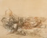 La battaglia by Riccardo Tommasi Ferroni, sold Jul 2023
