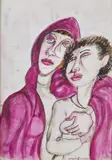 Innamorati by Giuseppe Migneco, sold Jul 2023