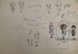 Dalla serie sketches dei Posteros by Lodolo Film, sold Jul 2023