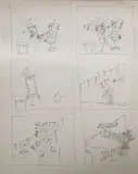 Dalla serie sketches dei Posteros. Lotto composto da n.3 fogli by Lodolo Film, sold Jul 2023