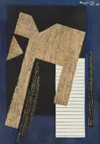 Alberto Magnelli, Papier collé sur fond bleu, print (other)