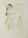Da Le Bestiaire de La Fontaine Dalinisé : Le Corbeau et le Renard by Salvador Dalí, print (other), sold Oct 2023