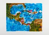 Cartina Caraibi by Mario Schifano, print (other), sold Oct 2023
