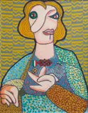 La profetessa Deborah by Enrico Baj, print (other), sold Oct 2023