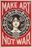 Make art not war by Shepard Fairey, print (other), sold Oct 2023