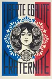 Liberté, Egalité, Fraternité by Shepard Fairey, print (other), sold Oct 2023
