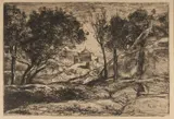 Jean-Baptiste Camille Corot, Souvenir de Toscane, print (other)