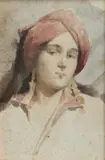 Giacomo Mantegazza, Ritratto di donna con turbante