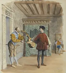 Maurice Leloir, Scena de La Dama di Monsoreau di Alexandre Dumas