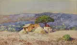 Paesaggio collinare by Achille Beltrame, sold Apr 2023