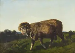 Giuseppe Palizzi, Paesaggio con caprone