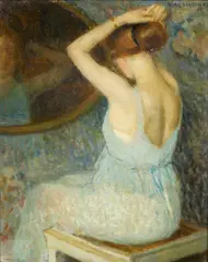 Emile Mesnager, Femme à la toilette