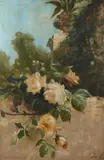 Giacinto Bo, Paesaggio con rose
