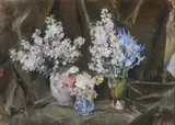 Giuseppe Casciaro, Natura morta con vasi di fiori