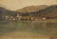 Edoardo Togni, La pieve di Idro al tramonto