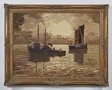 Georg Arnold-Graboné, Marina con barche