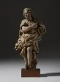 Angelo in legno scolpito by Scultore Italiano Del Xvii Secolo, sculpture, sold Apr 2023