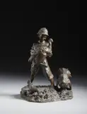Giovanni De Martino, Giovane contadino con capponi, sculpture