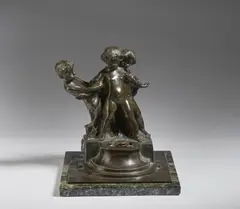 Emilio Sala, Calamaio con bambini e granchio, sculpture