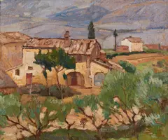 Raffaele De Grada, Cascina a San Gimignano