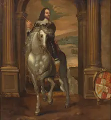 Antoon Van Dyck, Seguace di. Ritratto di Carlo I d'Inghilterra a cavallo
