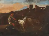 Scena pastorale by Philipp Peter Roos Detto Rosa Da Tivoli, sold Dec 2023